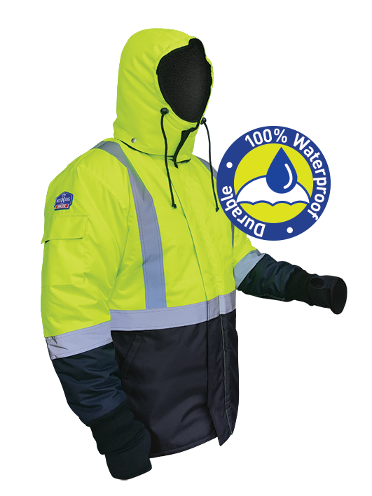 Armour Safety Products Ltd. - Iceking Yellow/Navy Waterproof Jacket