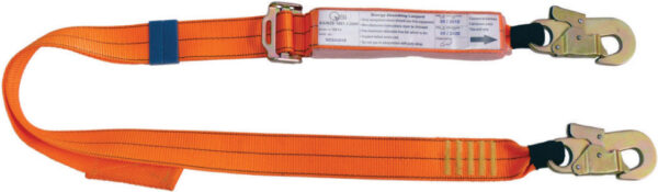 Armour Safety Products Ltd. - 2M Adjustable Shock Absorbing Lanyard With 2 Double Action Hooks