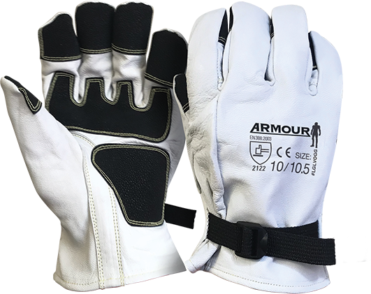 Armour Safety Products Ltd. - Armour Low Voltage Leather Overglove with Grip