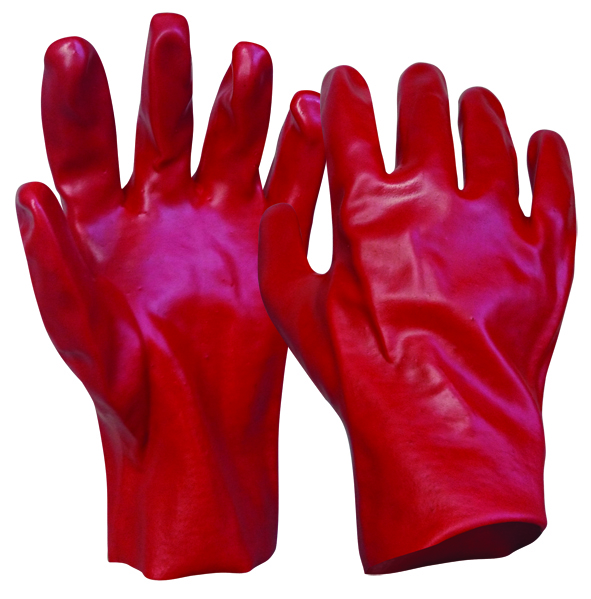 Armour Safety Products Ltd. - Red PVC Gauntlet Glove – 27cm