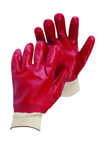 Armour Safety Products Ltd. - Red PVC Knit Wrist Glove – 27cm