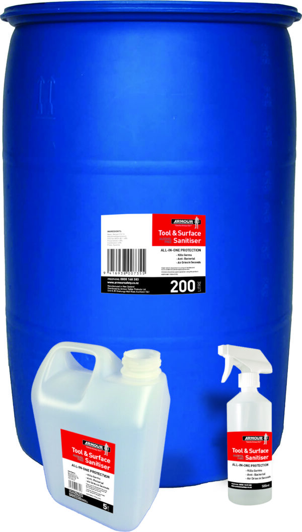 Armour Safety Products Ltd. - Armour Tool & Surface Sanitiser – 200 Ltr